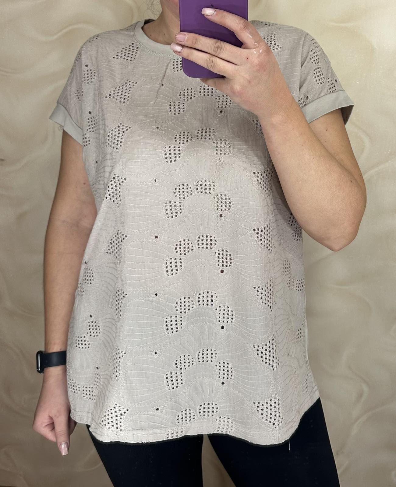 Футболка LeVisha (M-2XL) 26005 grey (лето)