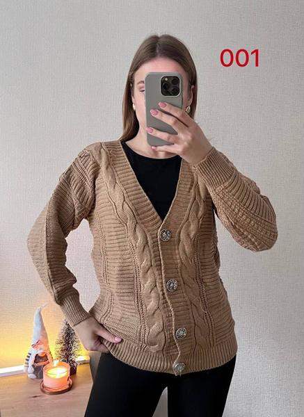 Кофта FSN (42-48) 001 brown (деми)