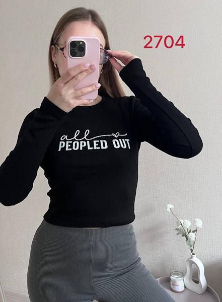 Свитер FSN (42-46) 2704 black (деми)