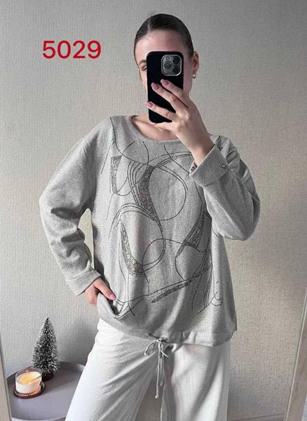 Свитер FSN (46-52) 5029-1 grey (деми)