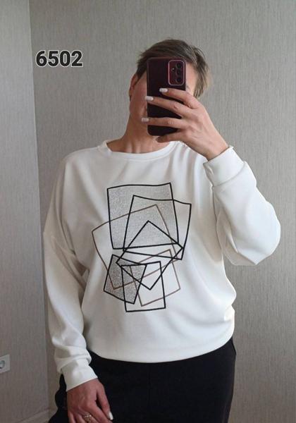 Свитер FSN (52-58) 6502 white (деми)