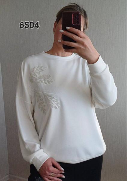 Свитер FSN (52-58) 6504 white (деми)