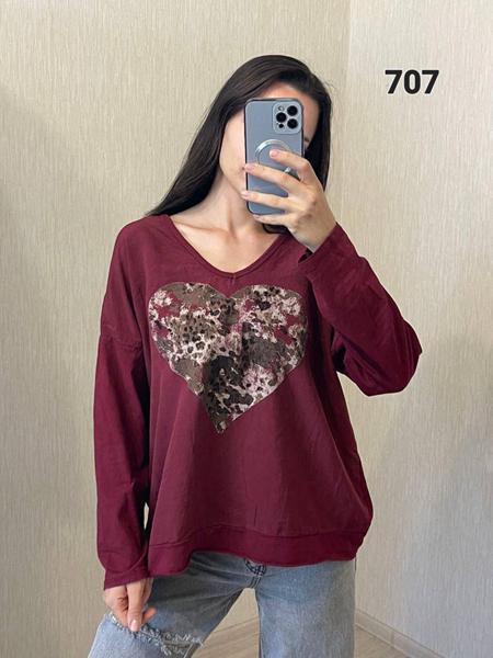 Свитер FSN (50-54) 707 wine (деми)