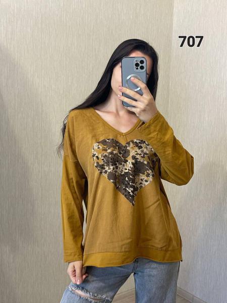 Свитер FSN (50-54) 707 yellow (деми)