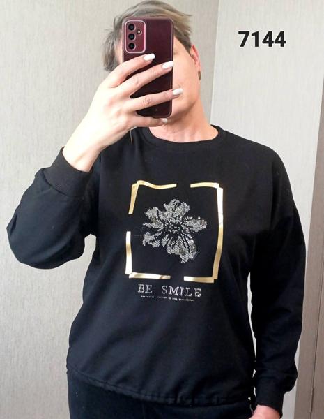 Свитер FSN (44-50) 7144 black (деми)