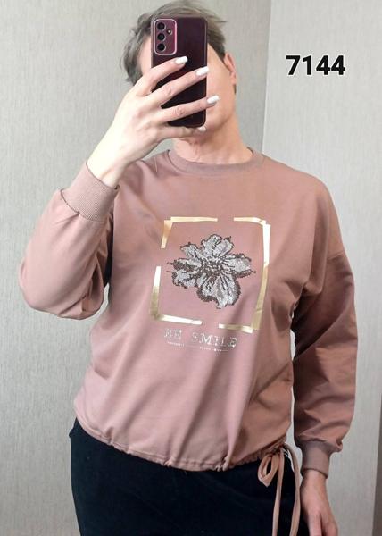 Свитер FSN (44-50) 7144 d.beige (деми)