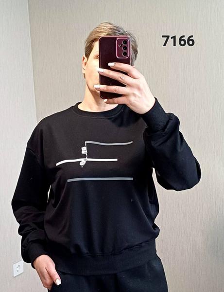 Свитер FSN (46-52) 7166 black (деми)