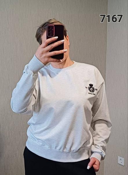 Свитер FSN (46-52) 7167 l.grey (деми)