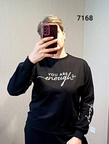 Свитер FSN (42-48) 7168 black (деми)