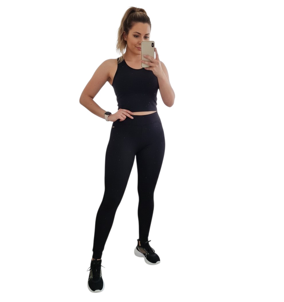 Лосины Sport style (2XL-5XL) 50311 black (деми)