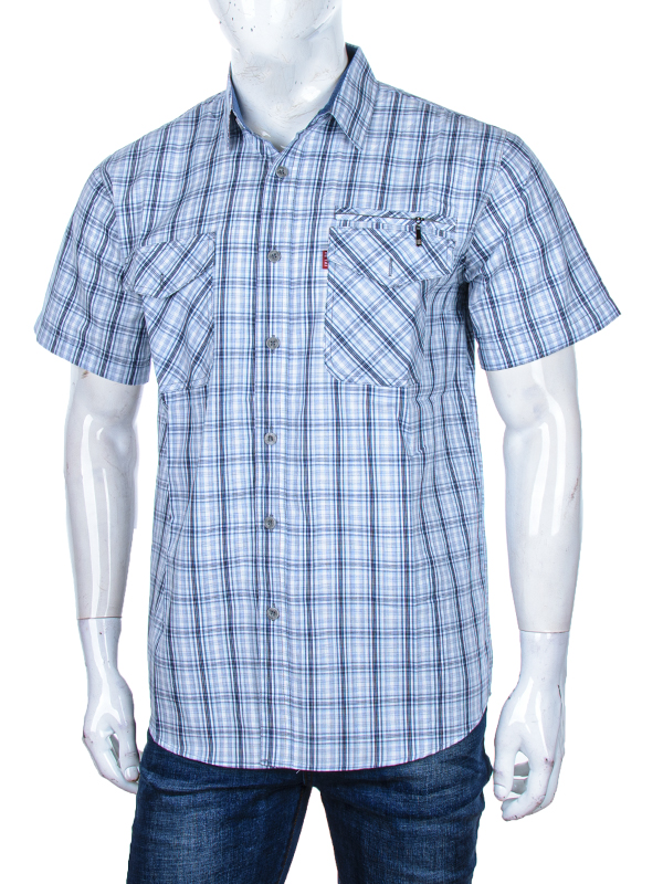 Рубашка Logaster (XL-5XL) A703-1 grey (лето)