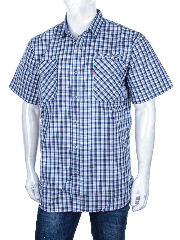 Рубашка Logaster (XL-5XL) A703-3 blue (лето)