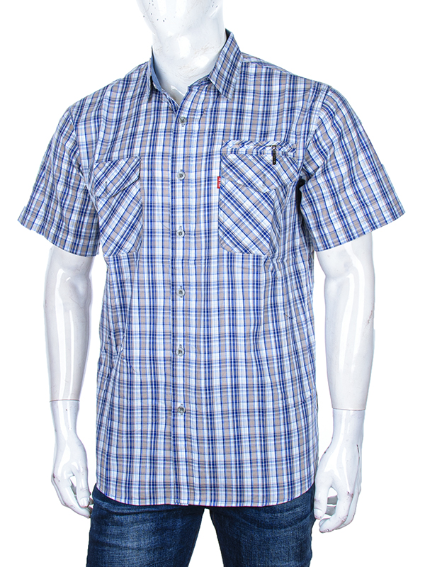 Рубашка Logaster (XL-5XL) A703-4 beige (лето)