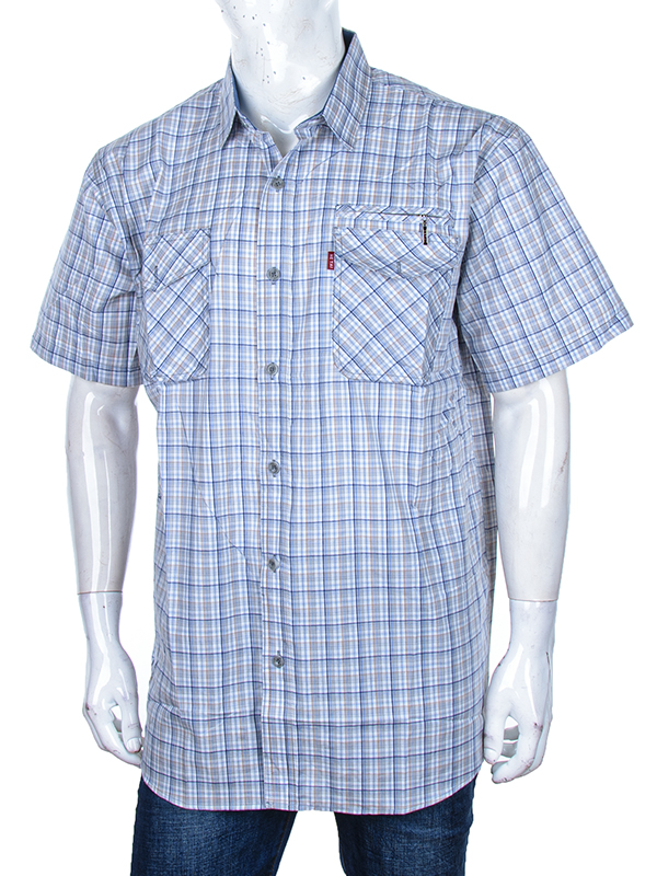 Рубашка Logaster (XL-5XL) A703-6 grey (лето)