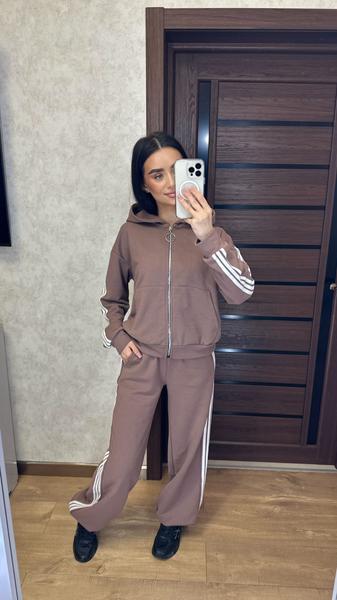 Костюм спорт Valentina (42-56) 033-034 brown (деми)