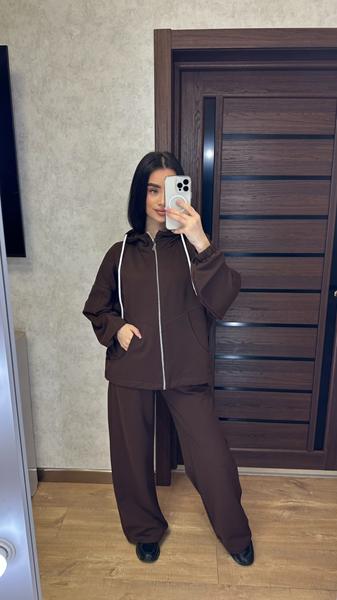 Костюм спорт Valentina (42-52) 108 brown (деми)