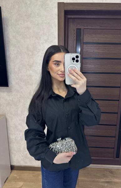 Рубашка Valentina (42-50) 5 black (деми)