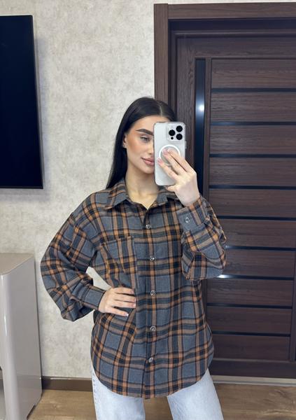 Рубашка Valentina (42-48) 6 d.grey (деми)