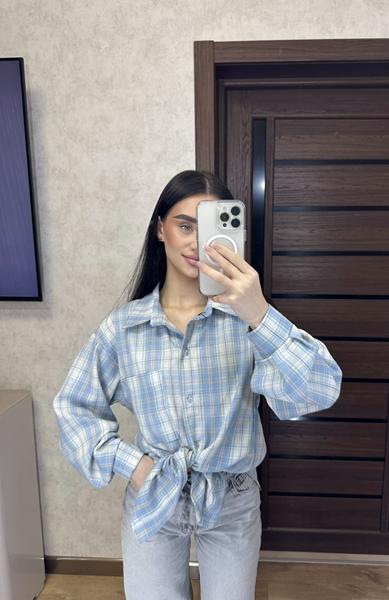 Рубашка Valentina (42-48) 6 l.blue (деми)