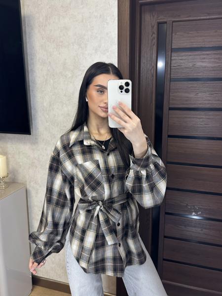 Рубашка Valentina (42-52) 8 grey (деми)