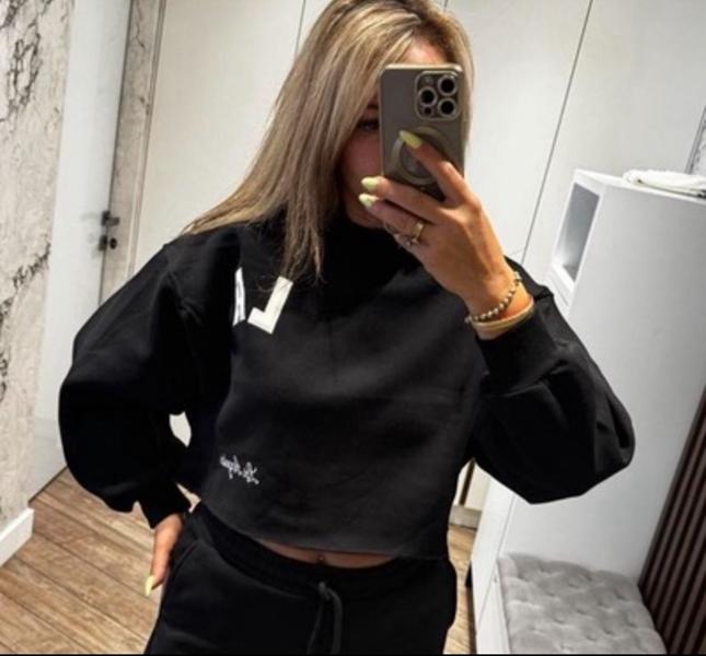 Свитер Lora (42-48) LR1102 black (деми)