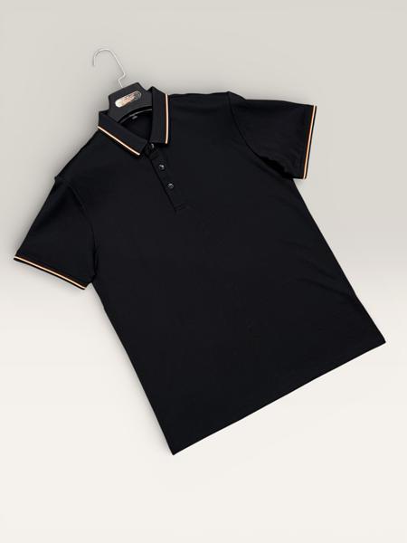 Футболка F.T.H (L-4XL) F821 black (лето)