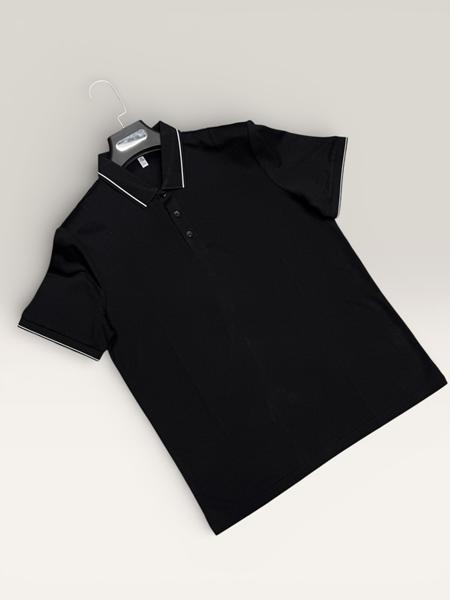 Футболка F.T.H (L-4XL) F826 black (лето)