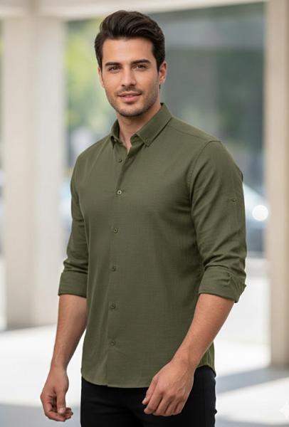 Рубашка Mary Poppins (S-2XL) 7188 khaki (деми)