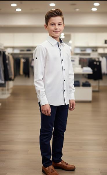 Рубашка Mary Poppins (10-16) 7216 white (деми)