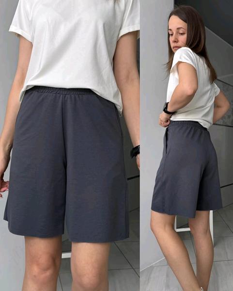 Шорты Sport style (S-XL) 1539 d.grey (лето)