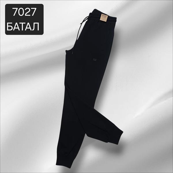 Штаны спорт Moranny (2XL-6XL) 7027 black (деми)
