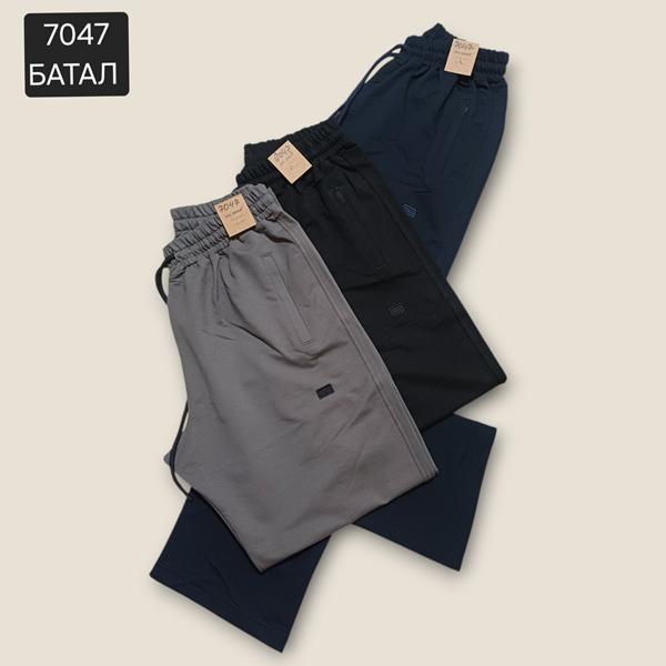 Штаны спорт Moranny (2XL-6XL) 7047 grey (деми)