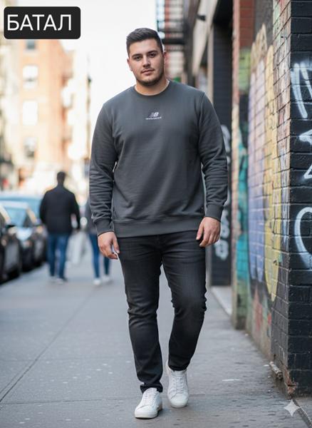 Свитер Moranny (2XL-6XL) MR587 grey (деми)