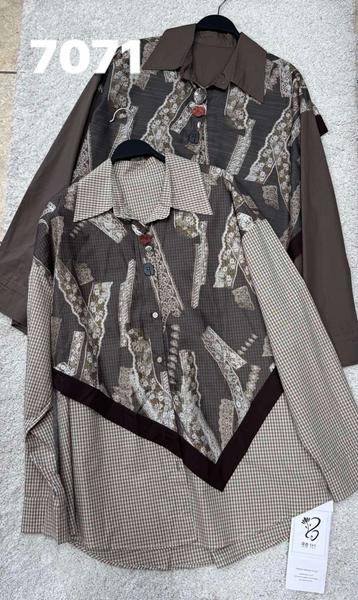 Рубашка DIVO (one size) 7071 brown (деми)