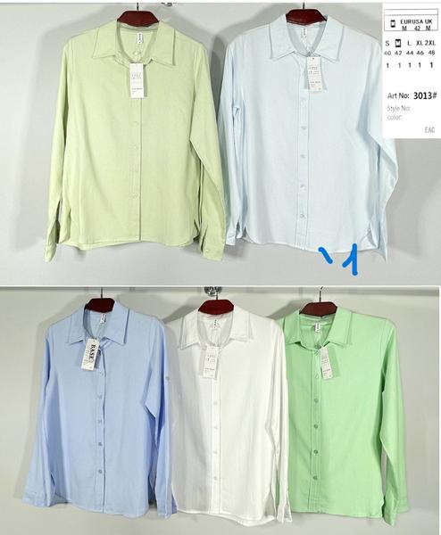 Рубашка BASE (44-52) A3013-1 l.blue (деми)