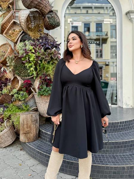 Платье Adam&Eva (46-60) 219 black (деми)