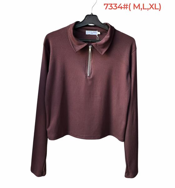 Свитер Katty (L-2XL) 7334 brown (деми)