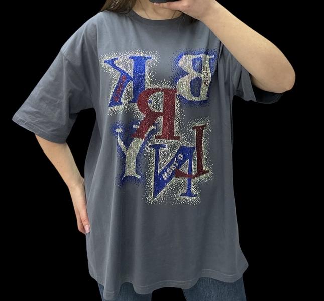 Футболка Elena&Vika (46-48) 25103 grey (лето)