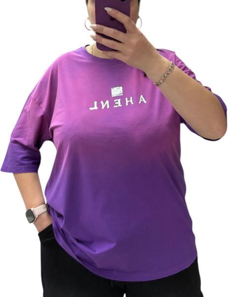 Футболка Elena&Vika (46-58) 25108 purple (лето)