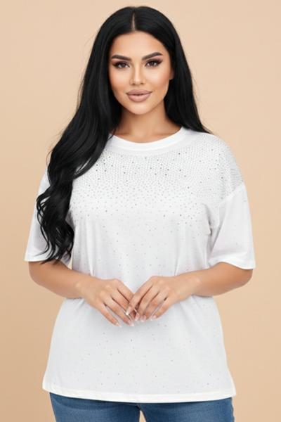 Футболка Elena&Vika (52-56) 26002 white (лето)