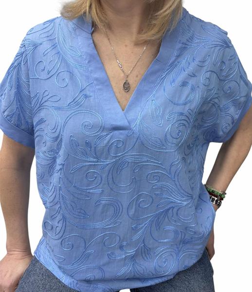 Футболка Elena&Vika (48-54) 26003 l.blue (лето)