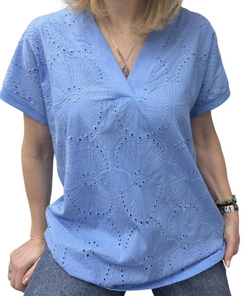 Футболка Elena&Vika (48-54) 26004 l.blue (лето)