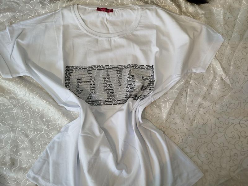 Футболка LiZa Brend (44-50) 1116 white (лето)