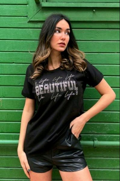 Футболка LiZa Brend (44-50) 1116-2 black (лето)