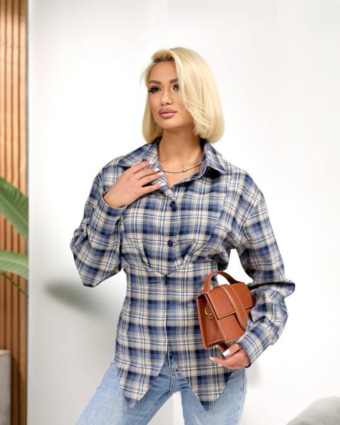 Рубашка Lelis (42-46) 1090 blue (деми)