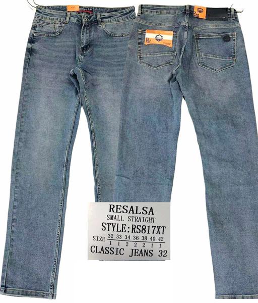 Джинсы Resalsa (32-42) RS817XT l.blue (деми)