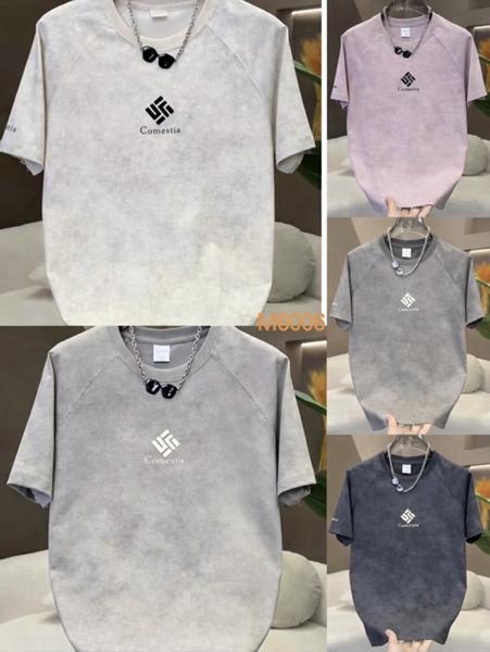 Футболка F.T.H (L-4XL) M6006 l.grey-black (лето)