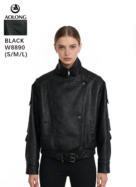 Куртка Immei (S-L) W8890 black (деми)