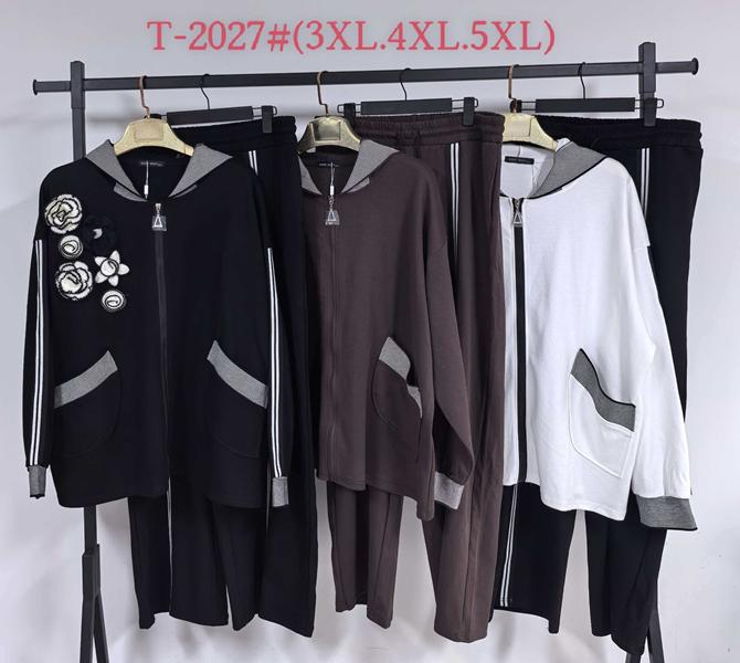 Костюм спорт DGMD (3XL-5XL) T2027 white (деми)