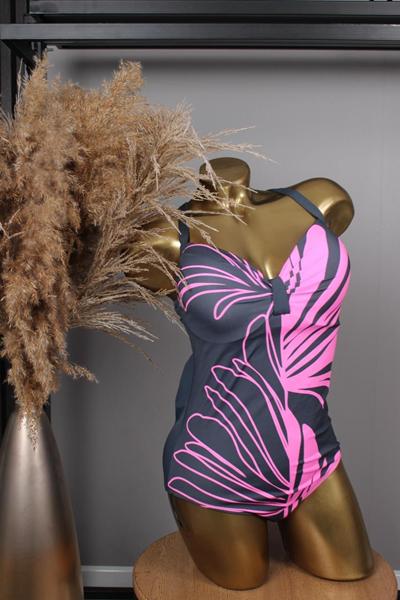 Купальник Sun&Sea (48-56) 26812 grey-pink (лето)